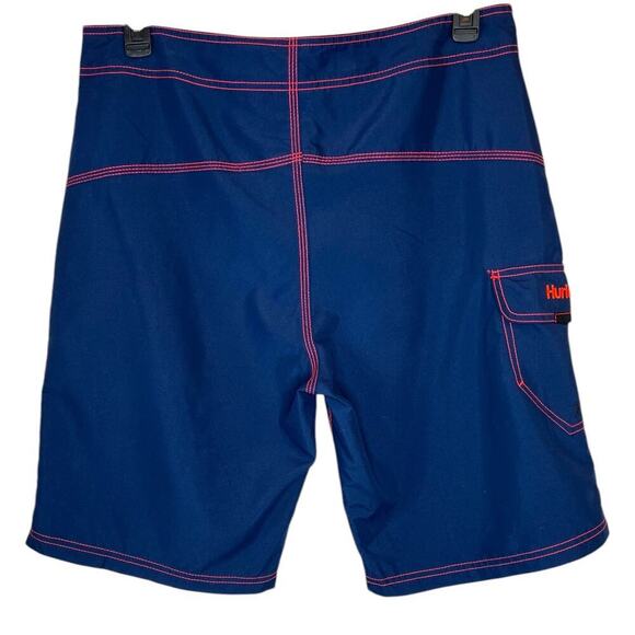 HURLEY 10" Surf Board Shorts Swim Trunks in Blue Men's 34 - Picture 4 of 12